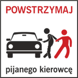 baner kampanii powstrzymaj pijanego kierowcę